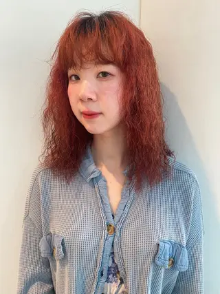 ミディアム カラー パーマ mai / linoah˚✧のヘアスタイル