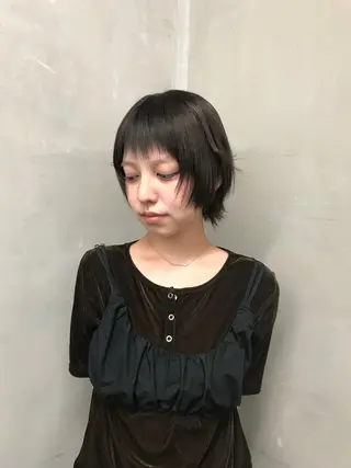 ショート カラー yuumi/透明感 艶モテカラー♡のヘアスタイル