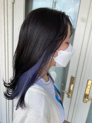 ロング カラー パーマ ヘアアレンジ 🫧赤み消し*艶髪 nanami🫧のヘアスタイル