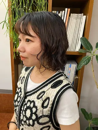 ショート パーマ 似合わせレイヤー/ ケアパーマ/高倉のヘアスタイル