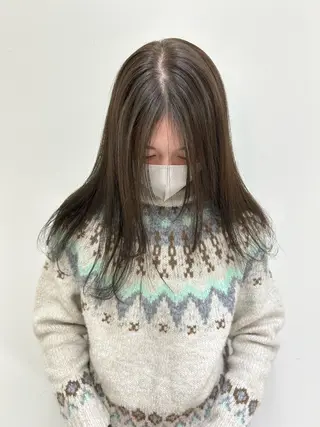 ロング 田中 樹奈のヘアスタイル