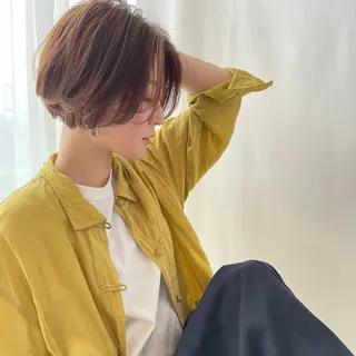 ショート カラー ショート〜ボブ✂︎ 武蔵小杉 南澤佑介のヘアスタイル