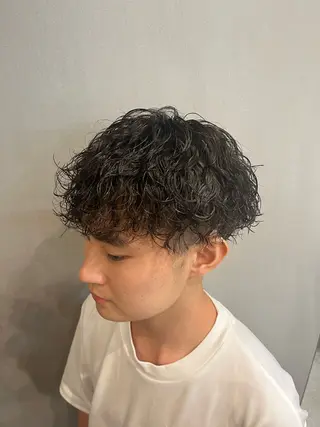 ショート パーマ メンズ 山下和輝/fifth メンズパーマのヘアスタイル