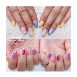 ミディアム ネイル 🐾enen style 🐾のネイルデザイン