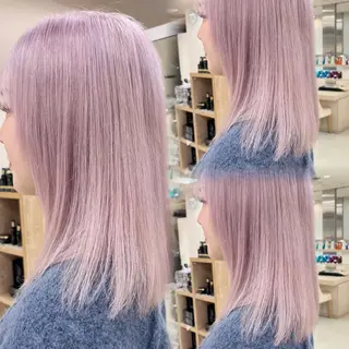 ミディアム カラー 暖色/ブリーチカラー 🎀 M i k uのヘアスタイル