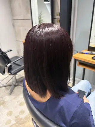 ミディアム カラー ナチュラルカラー/ ワンカラー/あんりのヘアスタイル