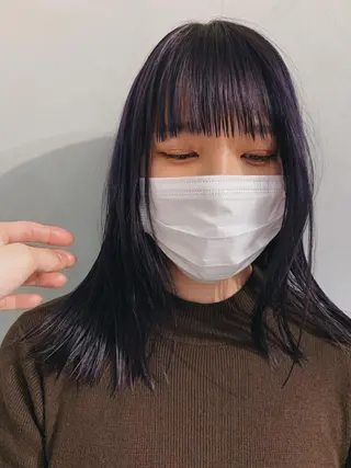 ロング カラー パーマ ボブパーマコテ巻き風 パーマNo1深江秀平のヘアスタイル