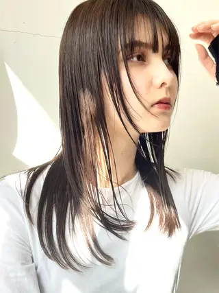 セミロング カラー ヘアアレンジ HARU//原宿🤍 リピート率NO.1のヘアスタイル