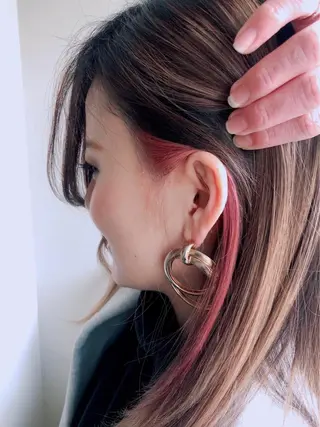 セミロング カラー . NANAのヘアスタイル