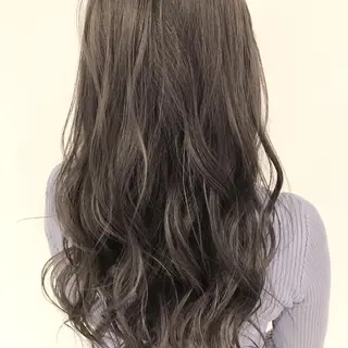 ミディアム カラー 髪質改善カラー韓国風 レイヤーtudaのヘアスタイル