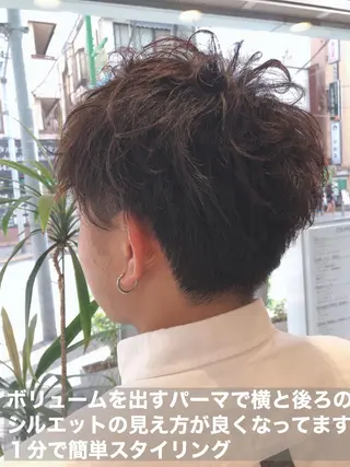 ショート パーマ ヘアアレンジ メンズ メンズパーマ特化/ メッシュ/薫/店長のヘアスタイル