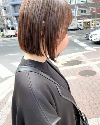 ショート カラー 樫原裕二/似合わせ カット/透明感カラーのヘアスタイル