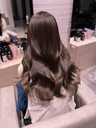 ロング カラー 銀座/韓国レイヤー/ 艶カラー🍓原田侑依のヘアスタイル