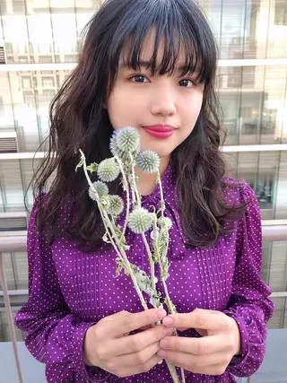 セミロング カラー 上條 航平のヘアスタイル