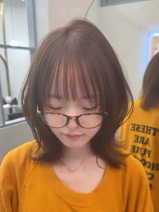 ミディアム カラー レイヤーダブルカラー KYONのヘアスタイル