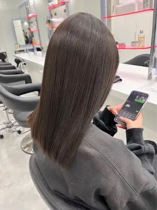 ロング 韓国× ベージュ特化🤎のヘアスタイル