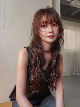 カラー 富田 朝陽のヘアスタイル