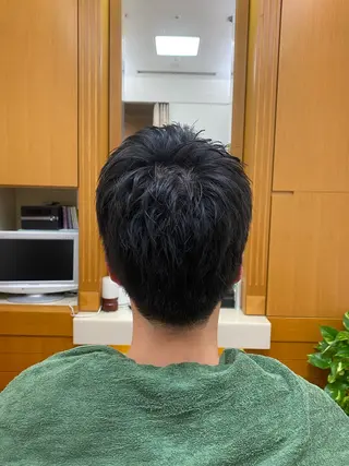 ショート メンズ 森　敦生👑 メンズカット＆パーマのヘアスタイル