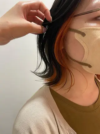 ミディアム カラー 透明感カラー 🩶🩵🩷AIRIのヘアスタイル