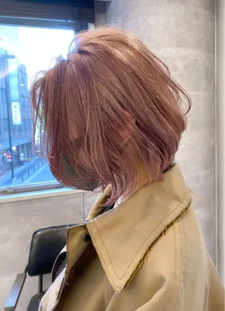 ショート ♡似合わせ ♡ハイトーン♡のヘアスタイル