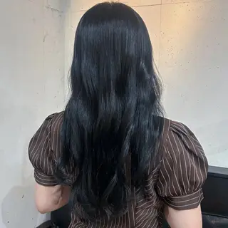 ロング カラー 透明感カラー 髪質 改善 Wカラー原心愛のヘアスタイル