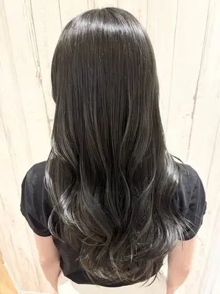 ロング カラー パーマ ヘアアレンジ 【暗め透明感カラー】 【インナー】小島良太のヘアスタイル