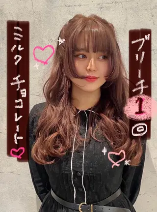 カラー 柔らかショート×透明 感カラー🎀emiのヘアスタイル