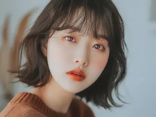 セミロング 束感まつぱ🫧 なつき🫧のヘアスタイル