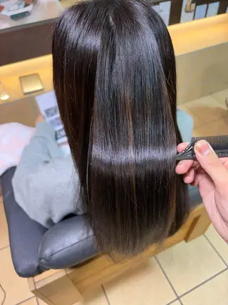セミロング 当日予約OKカット モデル濱川響太のヘアスタイル