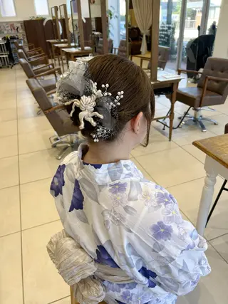 ヘアアレンジ Sae/クロスパーマ /盛れる顔周りのヘアスタイル