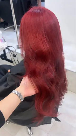 ロング カラー リコ 渋谷 ハッシュカットのヘアスタイル