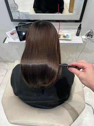 ロング カラー k-twoたき✨艶感 カラー/美髪矯正のヘアスタイル