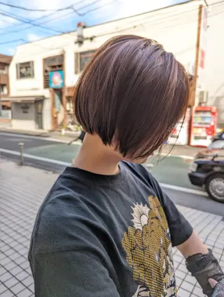 ミディアム 美髪矯正× 艶髪/賀川サトシのヘアスタイル