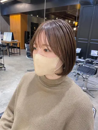 ミディアム カラー 透明感カラー🌿 グレージュ🐺陽介のヘアスタイル