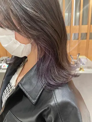 ミディアム 大橋 芽衣のヘアスタイル