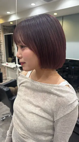 ミディアム 盛れる透明感カラー ♡ayana♡のヘアスタイル