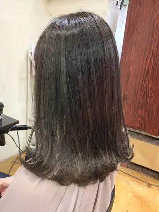 ミディアム カラー 韓国レイヤーカット★ 小林大樹のヘアスタイル