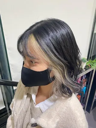 ミディアム カラー ヘアアレンジ TSUNA 🌙 Lim 五反田のマツエク・マツパデザイン