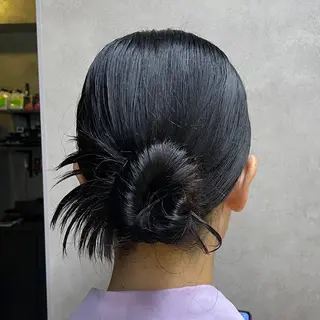 ミディアム ヘアアレンジ ミディアム レイヤー /アレンジ/篠崎渚彩のヘアスタイル