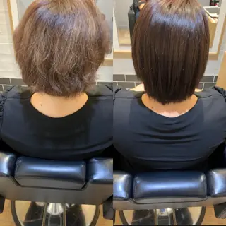 ショート ☘️大人女性の艶髪 縮毛矯正☘️広田 諒のヘアスタイル