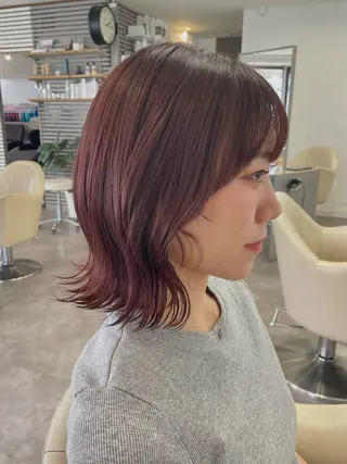 ミディアム カラー 『SiLO』 rumiのヘアスタイル
