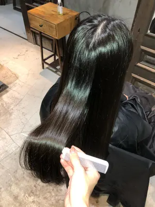 セミロング カラー ヘアアレンジ TOKI /透明感/原宿のヘアスタイル