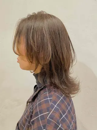 カラー ミディアム 前田 裕介のヘアスタイル