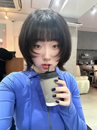 ショート ボブ人気No,1✨ TAME副店長のヘアスタイル