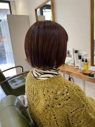 ショート カラー エイトウメダ 店長 稲尾友則のヘアスタイル