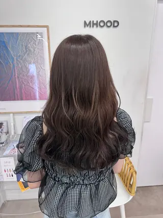 ロング 透明感カラー🫧⌇ AO🫐🩵のヘアスタイル