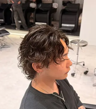 ミディアム パーマ メンズ fifth 堀内新史のヘアスタイル