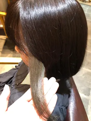 ミディアム カラー hair care ACRO店長 谷のヘアスタイル
