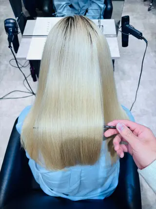 ロング _WHITE 鳳店 千葉来粋のヘアスタイル