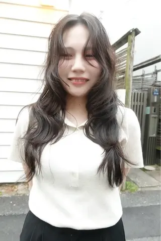 セミロング パーマ sakoda shunkiのヘアスタイル